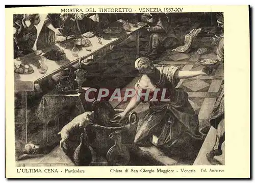 Cartes postales Mostra Del Tintoretto Venezia L Ultima Cena