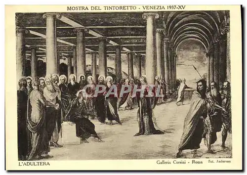 Cartes postales Mostra Del Tintoretto Venezia L adultera