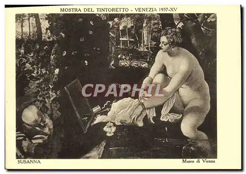 Cartes postales Mostra Del Tintoretto Venezia Susanna