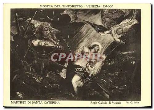 Cartes postales Mostra Del Tintoretto Venezia Martirio Di Santa Caterina