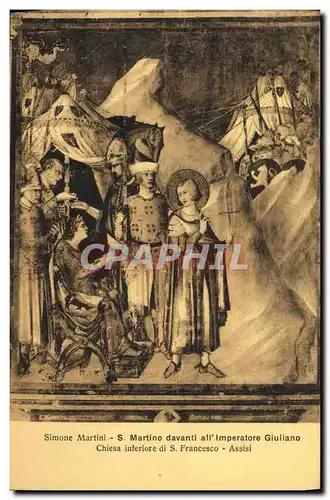 Ansichtskarte AK Francesco Assisi Simone Martini s Martino All Imperatore Giuliano Chiesa Inferiore di Francesco