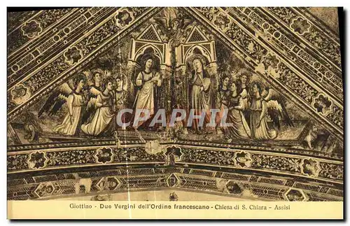 Cartes postales Assisi Giottine Due Vergini dell Ordine Francescano Chiesa