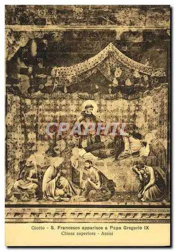 Cartes postales Francesco Assisi Apparisce a Papa Gregorie Chiesa Superiore