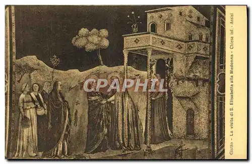 Cartes postales Francesco Assisi La Visita S Elisabetta Alla Madonna Chiesa