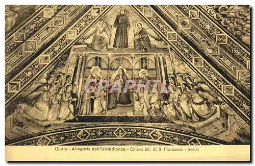 Ansichtskarte AK Francesco Assisi Giotto Allegoria Dell Ubbidienza Chiesa inf