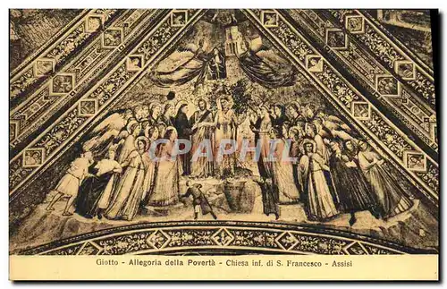 Ansichtskarte AK Francesco Assisi Giotto Allegoria Dell poverta