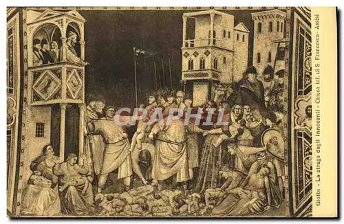 Ansichtskarte AK Francesco Assisi Giotto La Strage degli Innocenti Chiesa inf