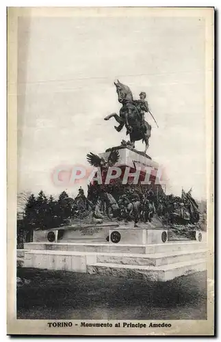 Ansichtskarte AK Torino Monumento al Princlpe Amedeo