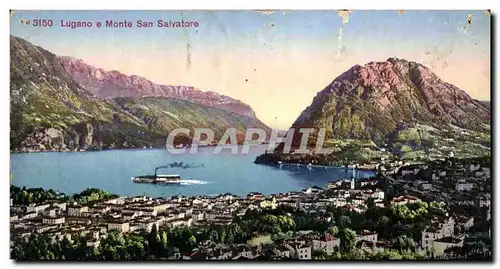 Cartes postales Lugano e Monte San Salvatore