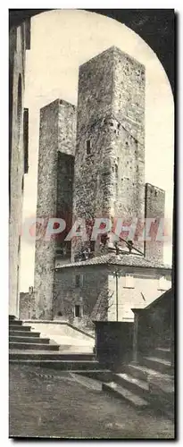 Ansichtskarte AK Gimignano Le Torri Salvucci Viste dall arco di Torre Grossa