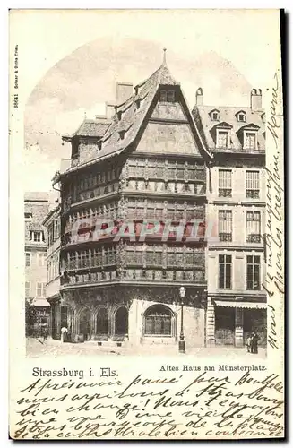 Cartes postales Strassburg Altes Hans am Munsterplatz