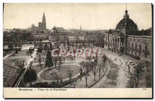 Cartes postales Strassburg Place de la Republique