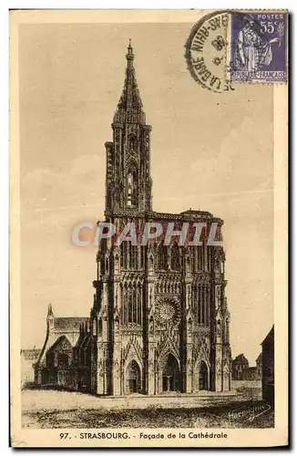 Cartes postales Strassburg Facade de la Cathedrale