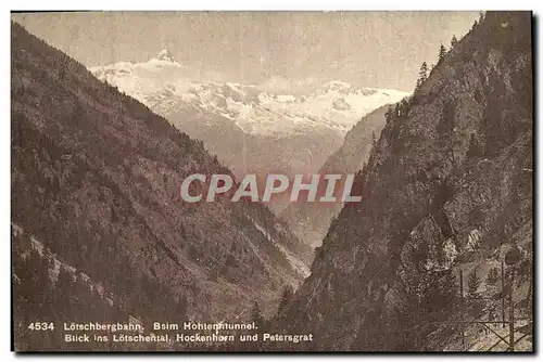 Cartes postales Lotschbergbahn Baim Hohlenntunnel