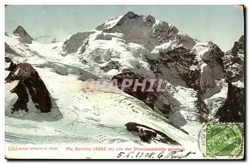 Cartes postales Piz Bernina Von der Diavelezzahutte gesehen