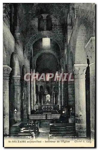 Cartes postales St Nectaire aujourd hui Interieur de L Eglise