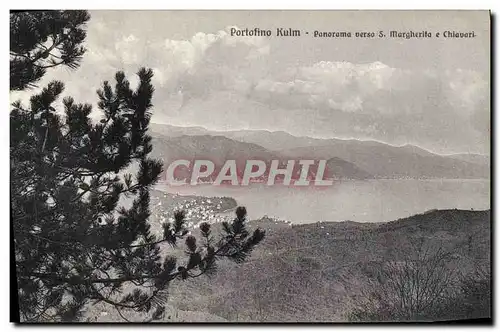 Cartes postales Portofino Kulm Panorama Verso S Margherita e Chiavari