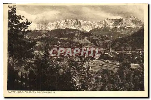 Cartes postales Partenkirchen Gegen Dreitorspitze