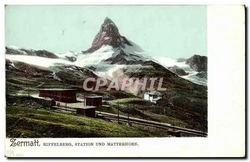 Cartes postales Zermatt Station Und Matterhorn