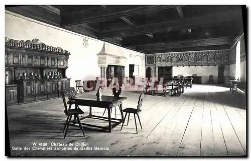 Cartes postales moderne Chateau de Chillon Chevallers Armolries de Balillis Bernois