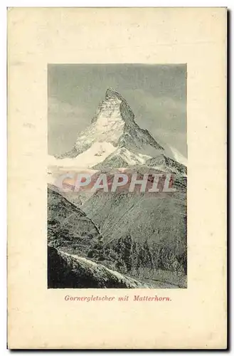 Cartes postales Gornergletscher mit Matterhorn