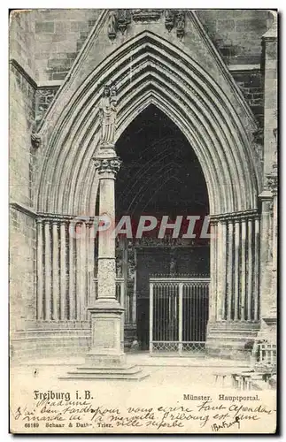 Cartes postales Freiburg Munster Hauptportal