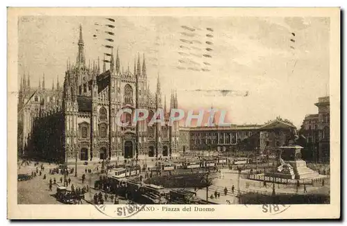 Cartes postales Milano Piazza del Duomo