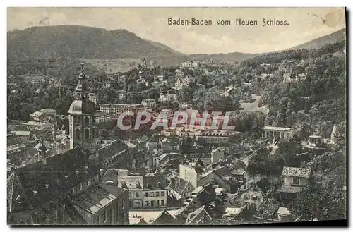 Cartes postales Baden Baden Vom Neuen Schloss