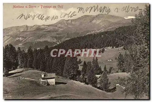 Cartes postales Montana s Sierre Paysage au Golf