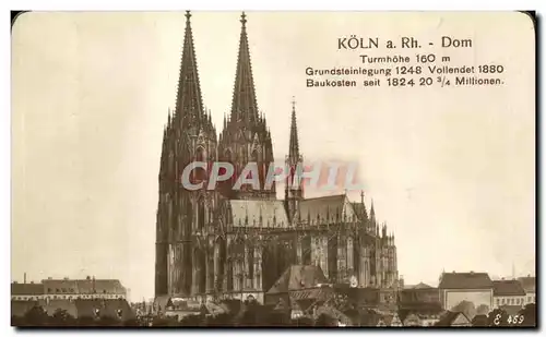 Ansichtskarte AK Koln Rh Dom