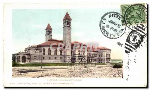 Cartes postales Carnegie Library Pittsburgh bibliotheque