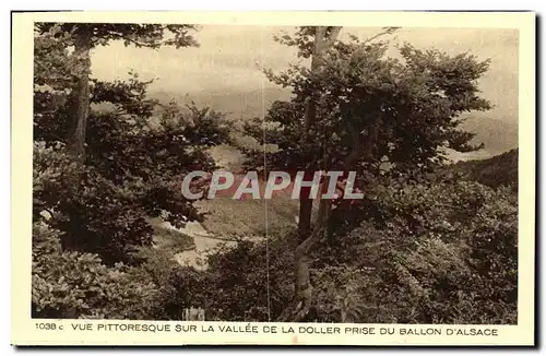 Cartes postales Ballon D Alsace Vue Pittoresque Sur La Vallee De La Doller Prise Du ballon d Alsace