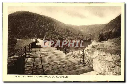 Cartes postales La Digue Du Barrage De L Alfeld