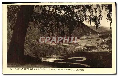 Cartes postales Les Lacets de la Route du Ballon d Alsace a Sewen