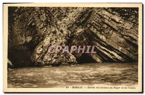 Cartes postales Morgat Entree des Grottes du foyer et de l autel