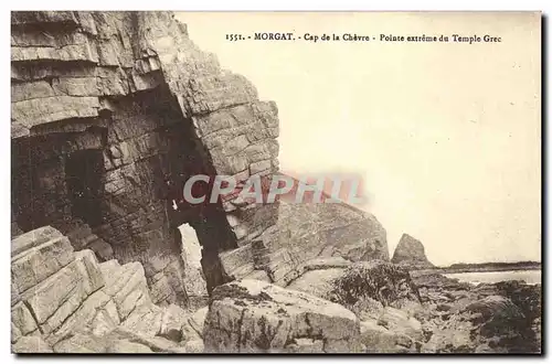 Ansichtskarte AK Morgat Cap de la Chevre Pointe extreme du temple grec