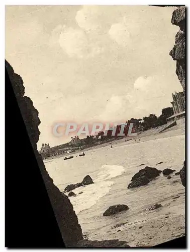 Cartes postales Morgat La plage vue de la grotte la baignoire