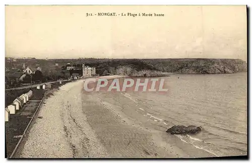 Cartes postales Morgat La Plage a Maree haute