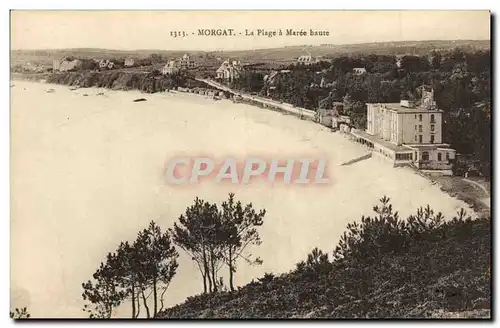 Cartes postales Morgat La Plage a Maree haute