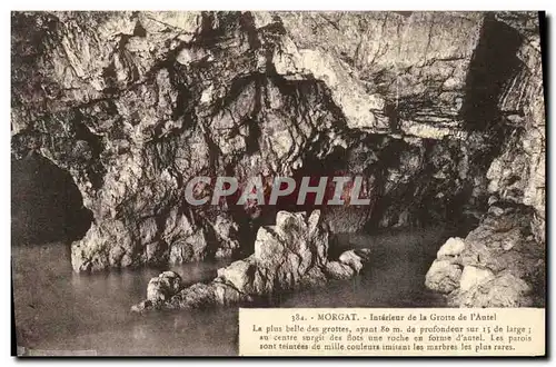 Cartes postales Morgat Interieur de la Grotte de l autel