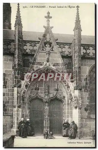 Cartes postales Le Folgoet Portail lateral de l eglise Mendiantes