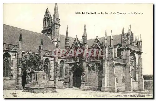 VINTAGE POSTCARD Folgoet Gate of the transept and the martyrdom