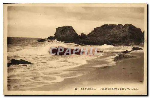 Cartes postales Le Pouldu Plage de Kerou par gros