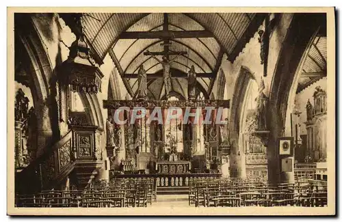 Ansichtskarte AK Lampaul Finistere Interieur de l eglise