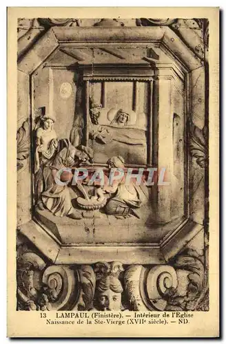 Cartes postales Lampaul Finistere Interieur de l eglise Naissance de la Ste Vierge