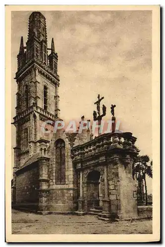 Ansichtskarte AK Bretagne Lampaul Finistere L arc de triomphe de l eglise