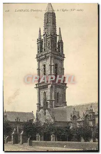 Cartes postales Lampaul Finistere Clocher de l eglise