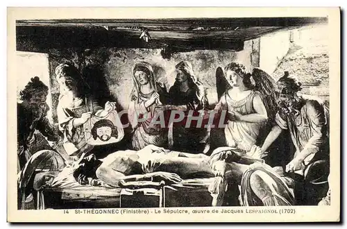 Cartes postales St Thegonnec Finistere Le Sepulcre Jacques Lespaignol