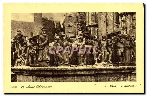 Cartes postales Saint Thegonnec Le Calvaire DEtail