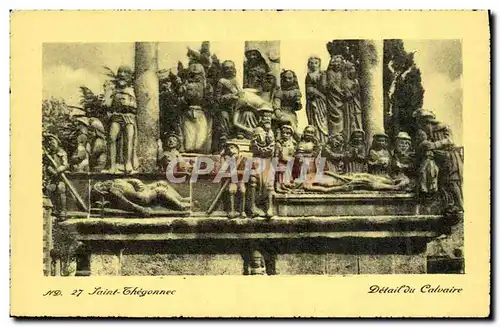 Cartes postales Saint Thegonnec Detail du Calvaire